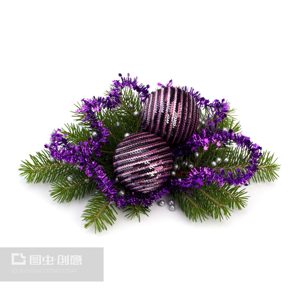 圣诞彩球 节日氛围的璀璨点缀