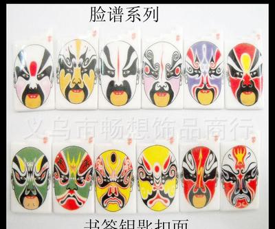 瓷魂品牌青花瓷脸谱金属钥匙扣 传统与现代的时尚融合